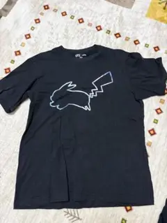 ピカチュウ シルエット Tシャツ 黒