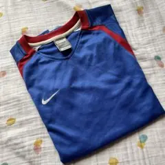 ♠︎NIKE (ナイキ) 半袖Tシャ青×赤♠︎