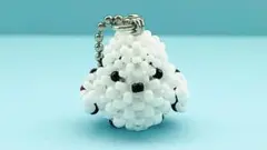 【期間限定】シマエナガビーズキーホルダー