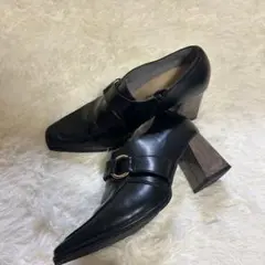 美品！RANDAストレスフリー/ソフト素材BLACK23.5cm