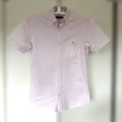 BURBERRY BLACK LABEL半袖シャツ チェック柄襟