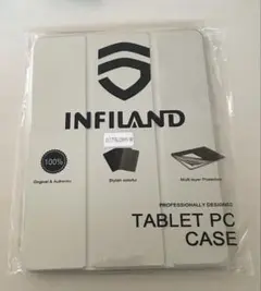 INFLAND タブレットケース シルバー