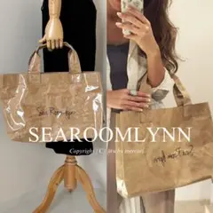 【未使用】SeaRoomLynn ペーパートートバッグ ビニール シールームリン