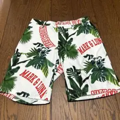マークアンドロナ ポリ100% 総柄ショートパンツ L