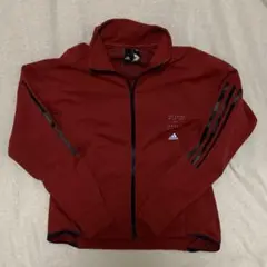 adidas レッド ジップアップジャージ Mサイズ