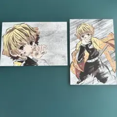 鬼滅の刃 善逸 幕間 ポストカード2枚セット