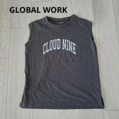 GLOBAL WORK フレンチスリーブ　チャコールグレー　160