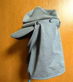 取り外し可能日除け付きキャップ通気性帽子グレー
