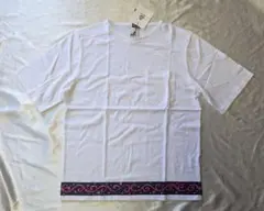 新品未使用　mando Tシャツ　ホワイト　ペイズリー