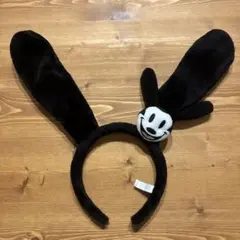 ディズニー　オズワルド　カチューシャ　ウサギ　黒