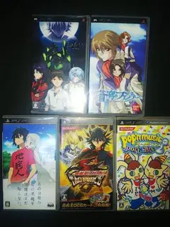 PSPソフト アニメ・マンガ作品、リズムゲーム 9本セット