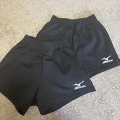 Mizuno 黒 ショートパンツ 2枚セット L