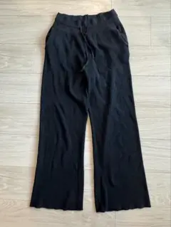 UNIQLO ウォッシャブルニットリブパンツ L⑦