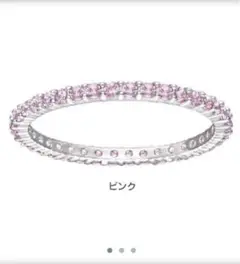 美品 ピンクVittore 指輪 リング #52 スワロフスキー