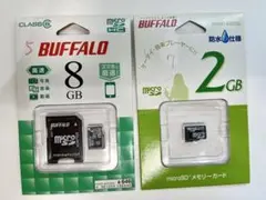 BUFFALO microSDカード（8GB＋2GB）セット