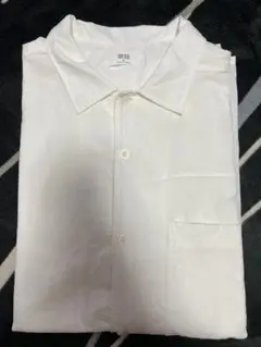 最終価格ユニクロコットンリネンシャツ XL ホワイト