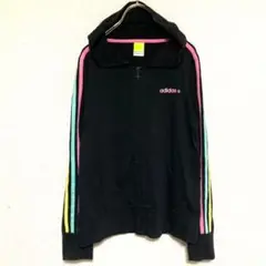 adidas アディダス /フードジップパーカー ジャージ 薄手【Lサイズ】