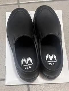 Mandom ブラックレインシューズ 25.0