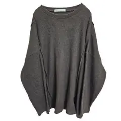 YE LiBARE ワッフルビッグカットプルオーバー 長袖 カットソー ゆるだぼ