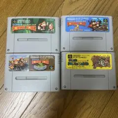 スーパーファミコン ドンキーコング3作セット＋マリオワールド
