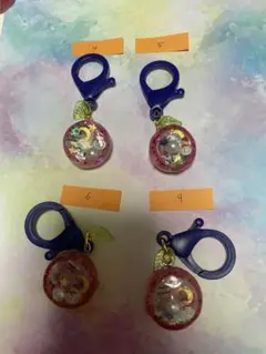 素人作品 クリスマス レジン キーホルダー