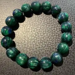 新品　グリーンアンバーブレスレット