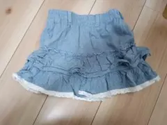 デニム フリルスカート 115-125