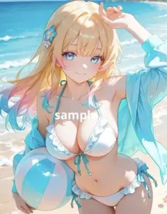 AIイラスト 美女 A4ポスター G10