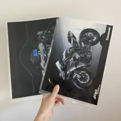 クリアファイル　Kawasaki 　Ninja H2R　三式戦闘機　飛燕