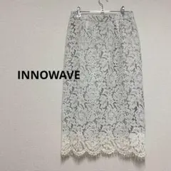 【美品】INNOWAVE レースタイトスカラップ　上品 きれいめ フォーマル　M