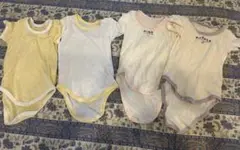（水通しのみ）半袖ロンパース　90 4点セット