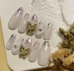 【現品限り】華やかフラワーネイルチップ