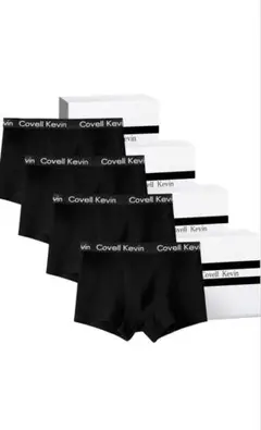 新品　Covell Kevin ストレッチ ボクサーパンツ 3枚　M ブラック
