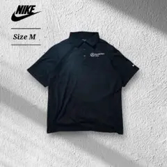 NIKEGOLFナイキゴルフメルセデスベンツ企業ロゴポロシャツ刺繍ロゴブラックМ