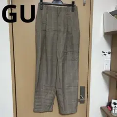 GUチェックパンツ メンズL