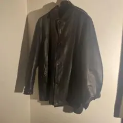 美品　BANANA REPUBLIC レザー　カーコート　ブラック　木村拓哉 美品 BANANA REPUBLIC レザー カーコート ブラック 木村拓哉