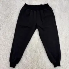 BEAMS HEART ブラック ジョガーパンツ