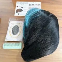 新品⭐️ ウィッグ メンズ かつら ショート 短髪 男装 ブラック グリーン