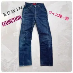 美品　メンズ　EDWIN E FUNCTION ダークブルー 28×33