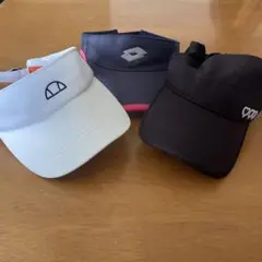 ホワイト サンバイザー ポリエステル製