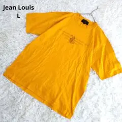 ジャンルイフレ 半袖トップス Tシャツ 綿100% ゆったり 黄 L