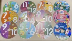 こどもちゃれんじ　ほっぷ+すてっぷ+じゃんぷ+αセットDVD12枚　ケース付き