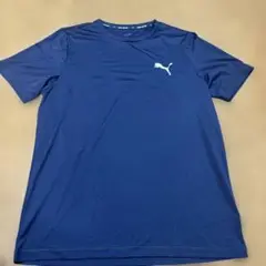 中古美品Puma ネイビー Tシャツ ロゴ入りsize XL