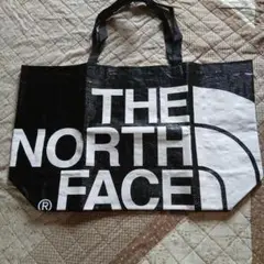 THE NORTH FACE トートバッグ ノースフェイス エコバッグ 白×黒Ｌ