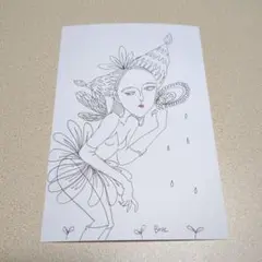 自作イラスト（華と種まく妖精さん）