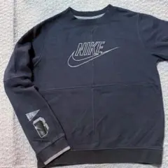 NIKE ナイキ 長袖 スウェット トレーナー 裏起毛 黒 サイズL