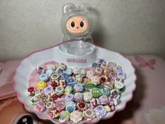 手書き風デコレーションビーズ60個(ラブブケースはプラス料金)