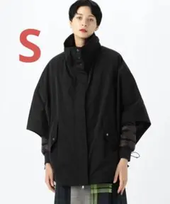 ウールリッチ WOOLRICH ダウンライニングマント ダウン ポンチョ S 紺