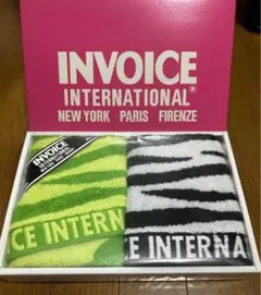 INVOICE INTERNATIONAL ハンドタオル 2枚セット
