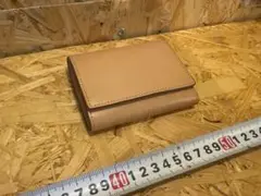 無印良品　三つ折り財布 コンパクトウォレット　レザー　イタリア産　ヌメ革